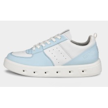 ECCO Sneaker Street 720 (Leather, waterproof) light blue/white Women