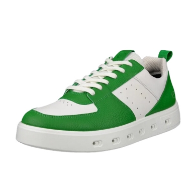 ECCO Sneaker Street 720 (Smooth Leather) Green/White Men's