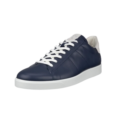 ECCO Sneaker Street Lite (Premium leather and suede) navy blue men's