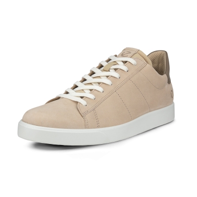 ECCO Sneaker Street Lite (Premium Leather and Suede) Sand Brown/Brown Men