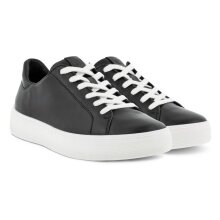 ECCO Sneaker Street Tray (Premium leather, breathable) black Women