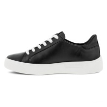 ECCO Sneaker Street Tray (Premium leather, breathable) black Women