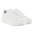 ECCO Sneaker Street Tray (Premium leather, breathable) white Women