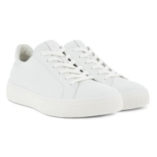 ECCO Sneaker Street Tray (Premium leather, breathable) white Women