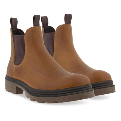 ECCO Grainer Chelsea Boot (Suede, water-repellent) amber brown Men