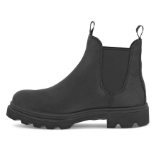 ECCO Grainer Chelsea Boot (Nubuck leather, waterproof) black/grey Women