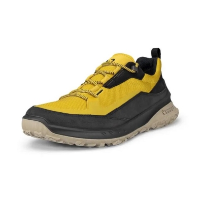 ECCO Hiking Shoes ULT-TRN Low (waterproof, nubuck leather) black/yellow Men's