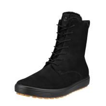 ECCO Winter Boots Soft 7 Tred (Nubuck Leather, Warm Lining) Black Ladies