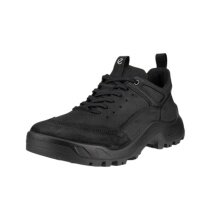 ECCO Offroad Lea Low Hiking Shoes (Nubuck Leather/Suede) Black Men's