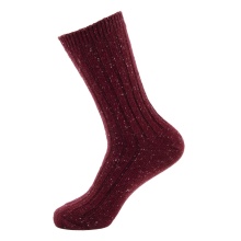 ECCO Daily Sock Hygge Ribbed Mid Cut - burgundy - 1 pair