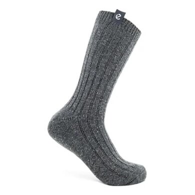 ECCO Daily Sock Hygge Ribbed Mid Cut - grey - 1 pair