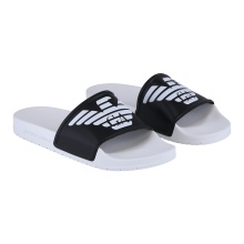 Emporio Armani Sliders White/Black for Men