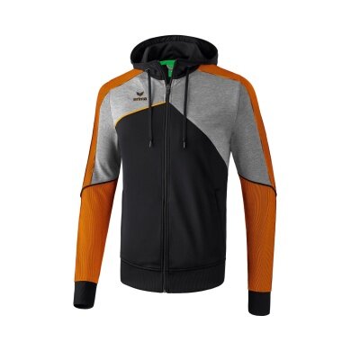 Erima Hooded Jacket Premium One 2.0 black/grey/orange Men