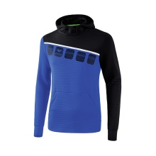 Erima Hoodie 5-C 2019 blue/black/white Men