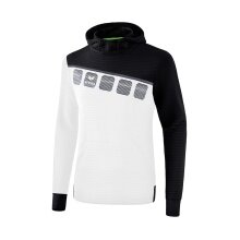 Erima Hoodie Hoodie 5C white/black Children