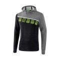 Erima Hoodie 5C black/gray Men