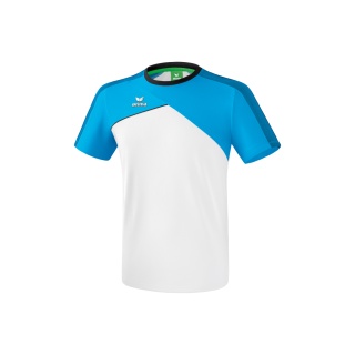 Erima Sport T-shirt Premium One 2.0 white/light blue Boys