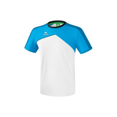 Erima Sport T-shirt Premium One 2.0 white/light blue Boys