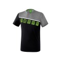 Erima Sport T-shirt 5C (100% Polyester) black/grey Men