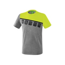 Erima Sport T-shirt 5C (100% Polyester) grey/green Men