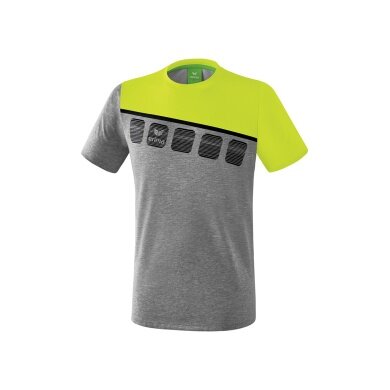 Erima Sport T-shirt 5C (100% Polyester) grey/green Men