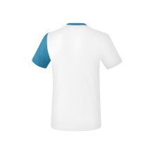 Erima Sport T-shirt 5C (100% Polyester) white/light blue Men