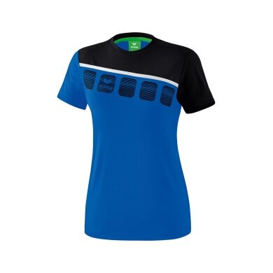 Erima Sport-Shirt 5C (100% Polyester) royal blue/black Women