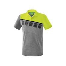 Erima Sport Polo 5C (100% Polyester) grey/green/black Men