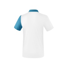 Erima Sport Polo 5C (100% Polyester) white/light blue Men