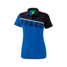 Erima Sport Polo 5C (100% Polyester) royal blue/black Women