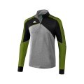 Erima Long-sleeved Shirt 1/2 Zip Premium One 2.0 2018 grey/black/green Boys