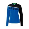 Erima Sport Long-sleeved Shirt 5C (100% Polyester) royal blue/black Women