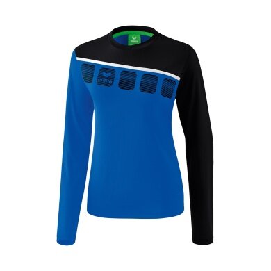 Erima Sport Long-sleeved Shirt 5C (100% Polyester) royal blue/black Women