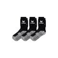 Erima Sport Socks Crew Logo black/grey - 3 pairs