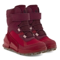 Ecco Winter Boots BIOM K2 Mid-Cut Boot (waterproof, Ecco leather, textile) chili red Kids