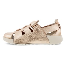 Ecco Sandal Cozmo Fisherman (Nubuck leather, lightweight sole) bronze brown Girls