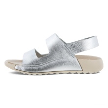 Ecco Sandal Cozmo (Premium Leather) silver Girls