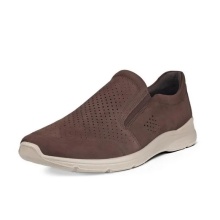 ECCO Sneaker Irving Slip On (Full-grain leather and Yak nubuck leather) brown men's