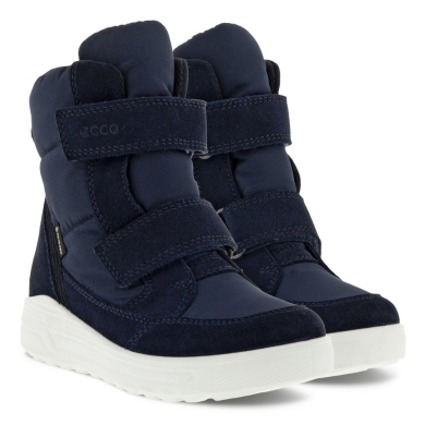 Ecco Winter Boots Urban Snowboarder Mid-Cut GTX (waterproof, suede, textile) dark blue Kids