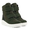 Ecco Winter Boots Urban Snowboarder Mid-Cut GTX (waterproof, suede, textile) khaki green Kids