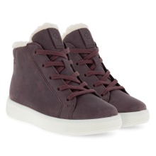 Ecco Winter Boots Street Tray Mid GTX Boot (Nubuck leather, waterproof) plum brown Children