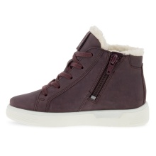 Ecco Winter Boots Street Tray Mid GTX Boot (Nubuck leather, waterproof) plum brown Children