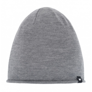 Polar Bear Beanie Merino Wool Oversize Pulse Grey Men