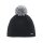 Polar Bear Winter Hat Jamie with Pom Pom Merino Wool black/grey