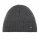 Polar Bear Winter Hat (Beanie) Trop Knitted Pattern Merino Wool Anthracite Grey Men