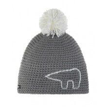 Polar Bear Winter Hat Jay with Pom Pom grey