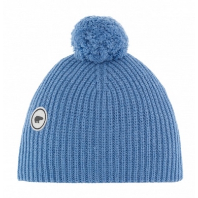 Polar Bear Hat (Pom Pom) Mirna - Cashmere - Blue Women