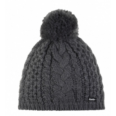 Polar Bear Knit Hat (Pom Pom) Afra - anthracite grey