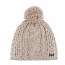 Polar Bear Knitted Hat (Pom Pom) Afra - beige