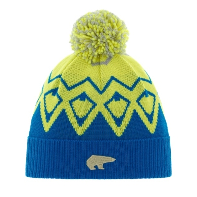 Eisbär Hat (Pom Pom) Ziggy - blue/yellow/light grey